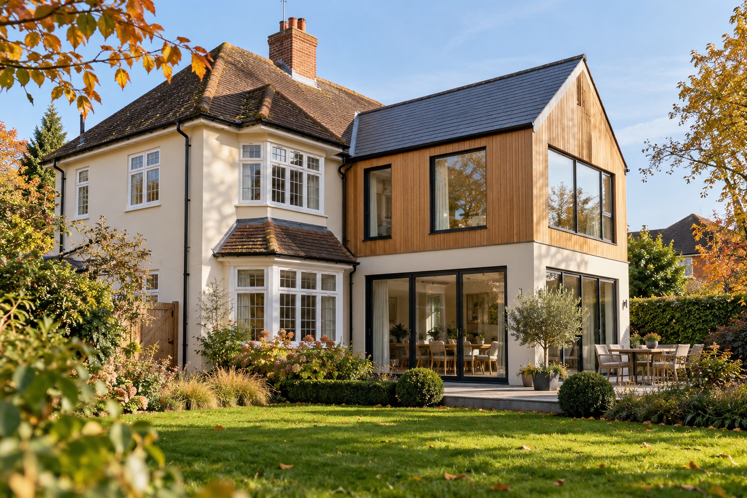 AI-generated illustration: Double-storey extensions